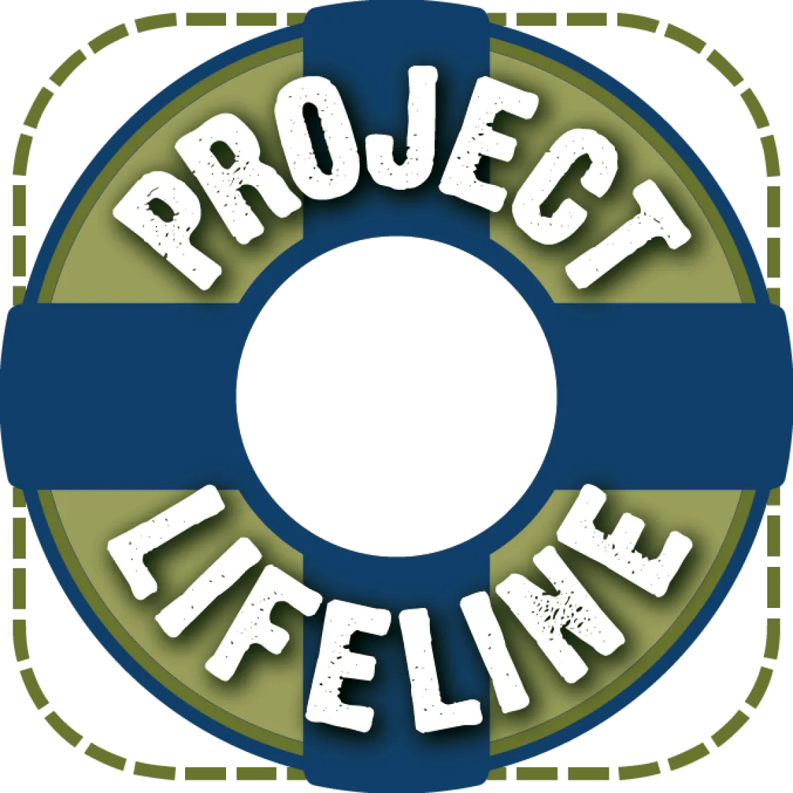 Image of lifesafer ring with the words Project Lifeline